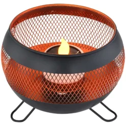 Globo Solarleuchte Feuerschale Ø 15 Cm / Höhe 12 Cm / 0,06 W