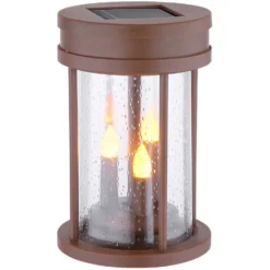 Globo Solarleuchte Laterne Rostfarben Höhe 60 Cm / 0,06 W -Lampen & Leuchten affär 560248 4