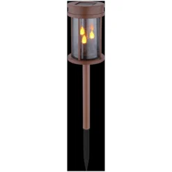 Globo Solarleuchte Laterne Rostfarben Höhe 60 Cm / 0,06 W -Lampen & Leuchten affär 560248 7