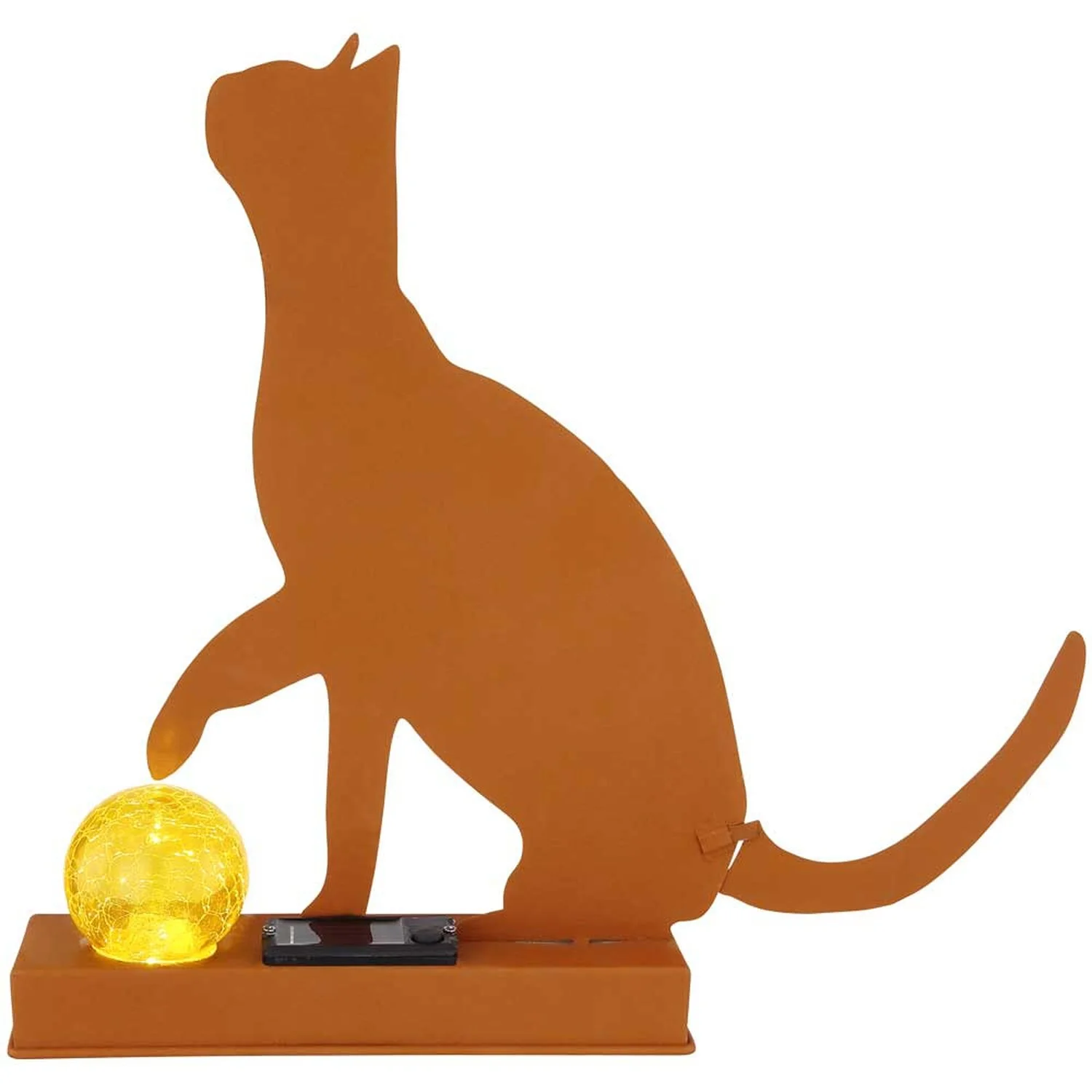 Globo Solarleuchte Katze Mit Ball Höhe 33,5 Cm / 0,06 W 2 Globo Solarleuchte Katze Mit Ball Höhe 33,5 Cm / 0,06 W – Bild 2