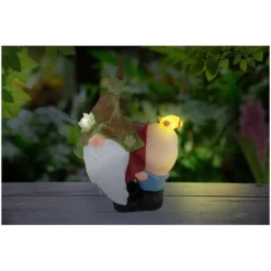 Globo Solarleuchte Zwerg Mit Vogel 0,06 W -Lampen & Leuchten affär 560271 7