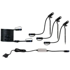 Paulmann LED-Spot Outdoor Plug & Shine Mit Erdspiess Anthrazit Plantini-Set -Lampen & Leuchten affär 561427 4