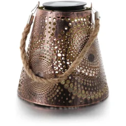 Balthasar Solar-Metall-Laterne Feel Kupfer / Höhe 18 Cm