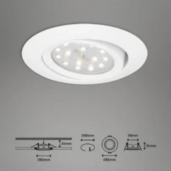 Briloner LED-Einbauleuchten Weiss 3er-Set -Lampen & Leuchten affär 562396 6