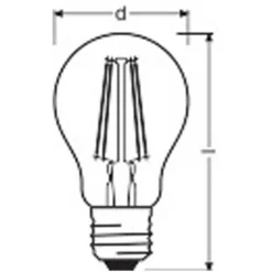 Osram LED-Leuchtmittel Base Filament A E27 / 6 W / 806 Lm / 5 Stk. 13 Osram LED-Leuchtmittel Base Filament A E27 / 6 W / 806 Lm / 5 Stk. -Lampen & Leuchten affär 562631 7