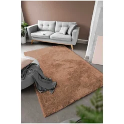 Hochflorteppich Gela Polyester Taupe 60 X 110 Cm -Lampen & Leuchten affär 563789 3