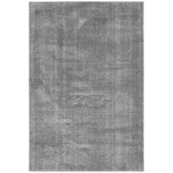 Hochflorteppich Gela Polyester Grau 60 X 110 Cm