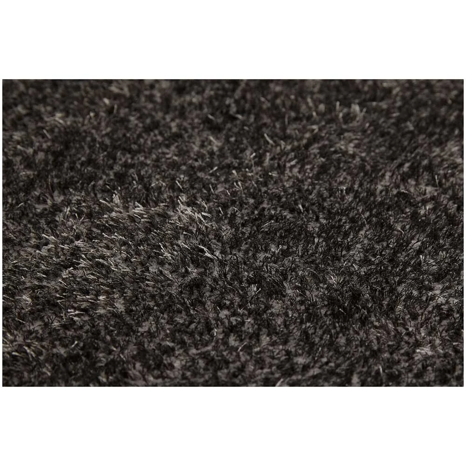 Hochflorteppich Gela Polyester Anthrazit 60 X 110 Cm 2 Hochflorteppich Gela Polyester Anthrazit 60 X 110 Cm – Bild 2
