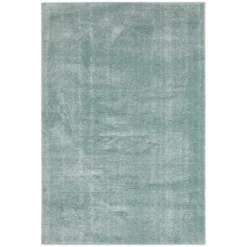 Hochflorteppich Gela Polyester Türkis 60 X 110 Cm