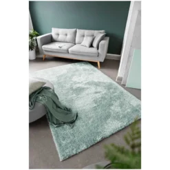Hochflorteppich Gela Polyester Türkis 60 X 110 Cm -Lampen & Leuchten affär 563792 3