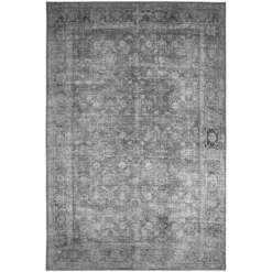 Digitaldruck-Teppich Punto Polyester Anthrazit 80 X 150 Cm