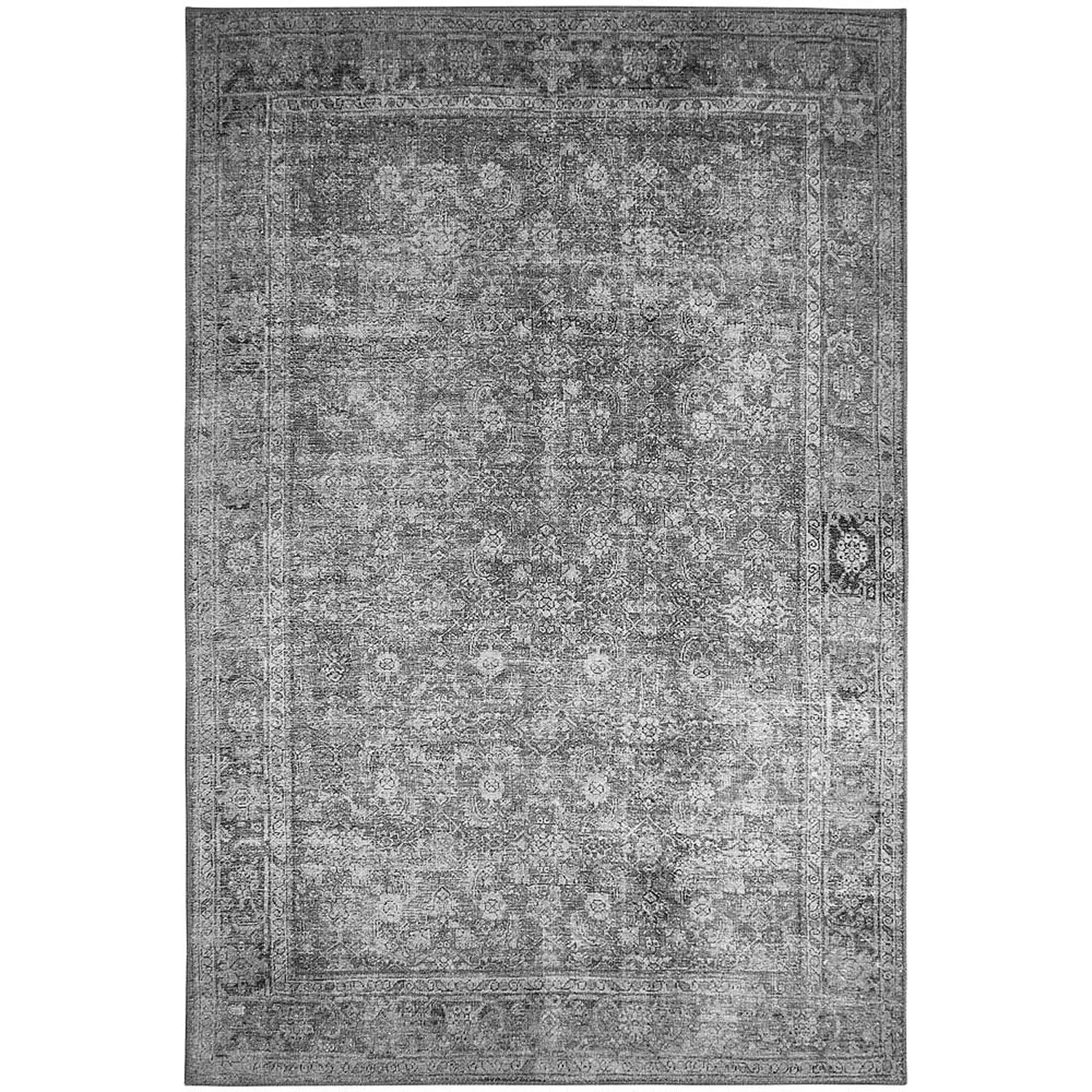 Digitaldruck-Teppich Punto Polyester Anthrazit 80 X 150 Cm 1 Digitaldruck-Teppich Punto Polyester Anthrazit 80 X 150 Cm