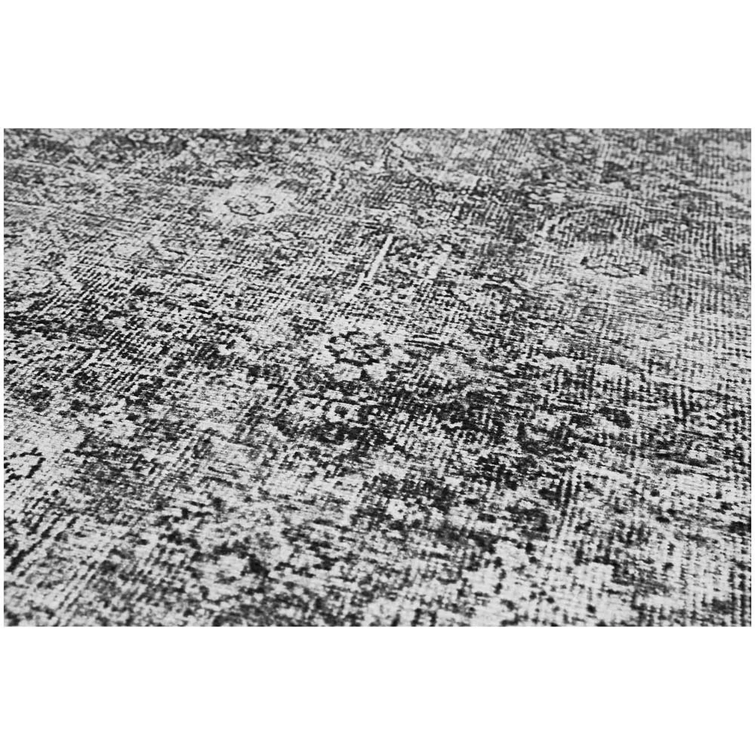 Digitaldruck-Teppich Punto Polyester Anthrazit 80 X 150 Cm 2 Digitaldruck-Teppich Punto Polyester Anthrazit 80 X 150 Cm – Bild 2