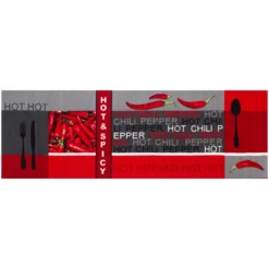 Andiamo Küchenläufer Hot Pepper Polyamid Rot 50 X 150 Cm