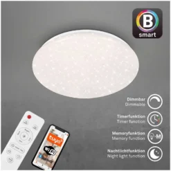Brilo B Smart Deckenleuchte Barny S Weiss 21 W / 2'200 Lm Inkl. Fernbedienung 24 Brilo B Smart Deckenleuchte Barny S Weiss 21 W / 2'200 Lm Inkl. Fernbedienung -Lampen & Leuchten affär 563934 5