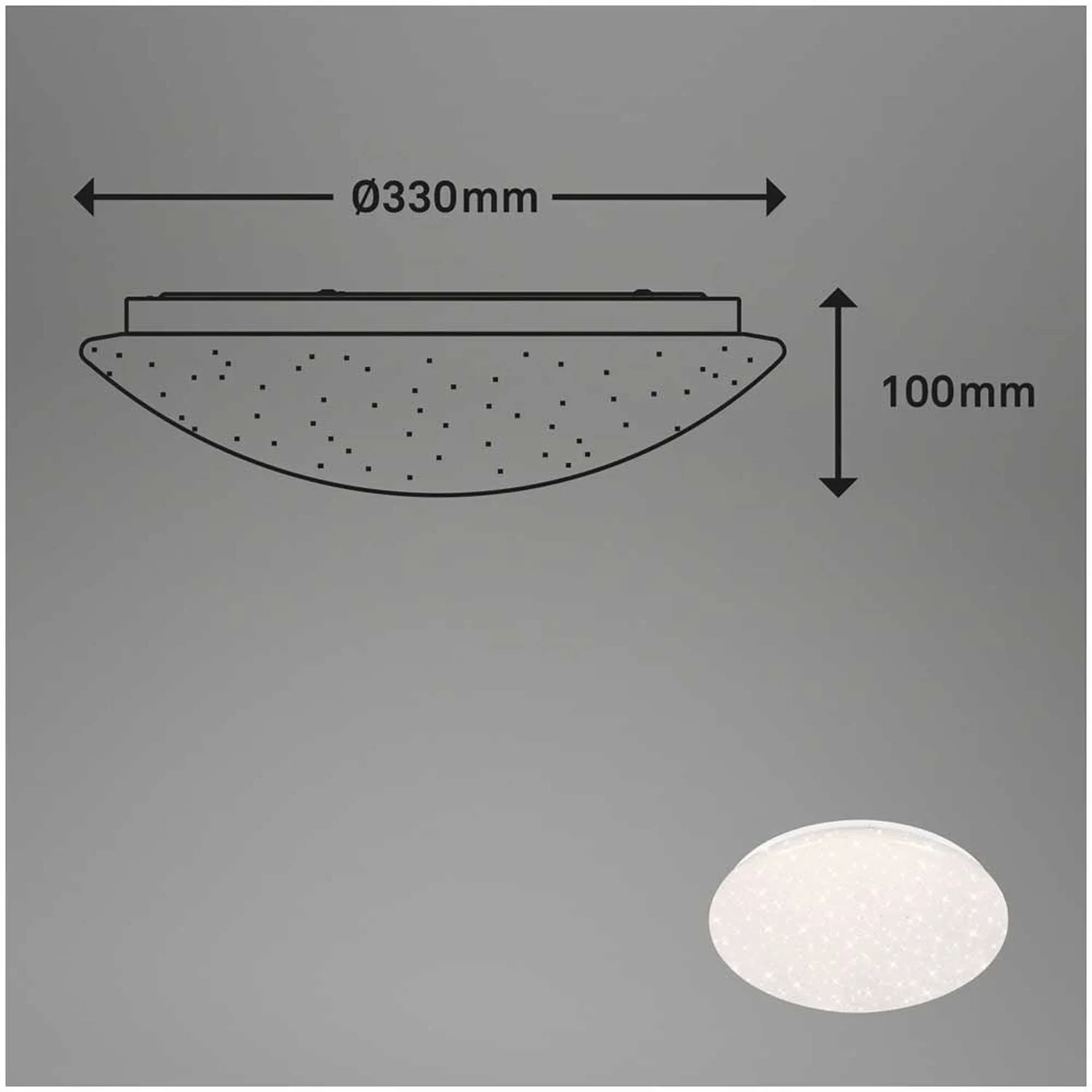 Brilo B Smart Deckenleuchte Barny S Weiss 21 W / 2'200 Lm Inkl. Fernbedienung 10 Brilo B Smart Deckenleuchte Barny S Weiss 21 W / 2'200 Lm Inkl. Fernbedienung – Bild 10