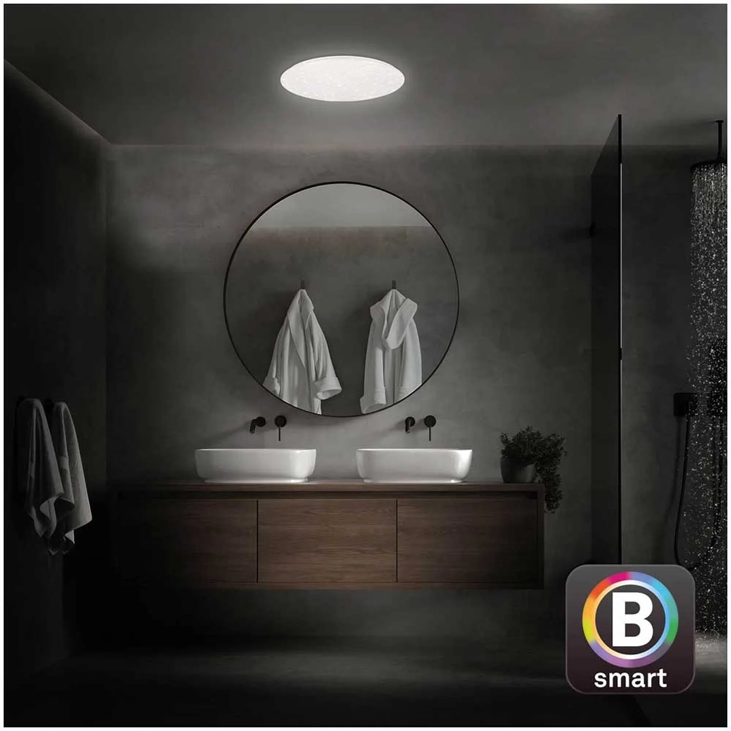 Brilo B Smart Deckenleuchte Barny S Weiss 21 W / 2'200 Lm Inkl. Fernbedienung 16 Brilo B Smart Deckenleuchte Barny S Weiss 21 W / 2'200 Lm Inkl. Fernbedienung – Bild 16