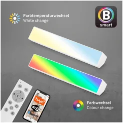 Brilo B Smart LED-Leuchte Wallwasher Muro S Weiss 9 W / 850 Lm Inkl. Fernbedienu -Lampen & Leuchten affär 563935 6