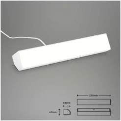 Brilo B Smart LED-Leuchte Wallwasher Muro S Weiss 9 W / 850 Lm Inkl. Fernbedienu -Lampen & Leuchten affär 563935 7