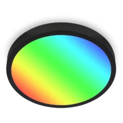 Brilo Deckenleuchte Runa RGB Schwarz 22 W / 2'900 Lm Inkl. Fernbedienung