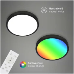 Brilo Deckenleuchte Runa RGB Schwarz 22 W / 2'900 Lm Inkl. Fernbedienung -Lampen & Leuchten affär 563937 4