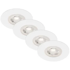 Brilo Einbauleuchte Modul Kulana Dimmbar Matt Weiss 4,9 W / 480 Lm / 4 Stk.