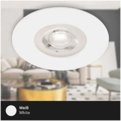 Brilo Einbauleuchte Modul Kulana Dimmbar Matt Weiss 4,9 W / 480 Lm / 4 Stk. 19 Brilo Einbauleuchte Modul Kulana Dimmbar Matt Weiss 4,9 W / 480 Lm / 4 Stk. -Lampen & Leuchten affär 563950 5
