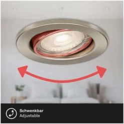 Brilo Einbauleuchte GU10 Slide Matt Nickel GU10 / 5 W / 460 Lm / 5 Stk. 13 Brilo Einbauleuchte GU10 Slide Matt Nickel GU10 / 5 W / 460 Lm / 5 Stk. -Lampen & Leuchten affär 563952 5