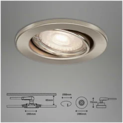 Brilo Einbauleuchte GU10 Slide Matt Nickel GU10 / 5 W / 460 Lm / 5 Stk. 15 Brilo Einbauleuchte GU10 Slide Matt Nickel GU10 / 5 W / 460 Lm / 5 Stk. -Lampen & Leuchten affär 563952 7