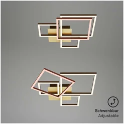 Brilo Deckenleuchte Frame Goldfarben 44 W / 4'000 Lm -Lampen & Leuchten affär 563953 7