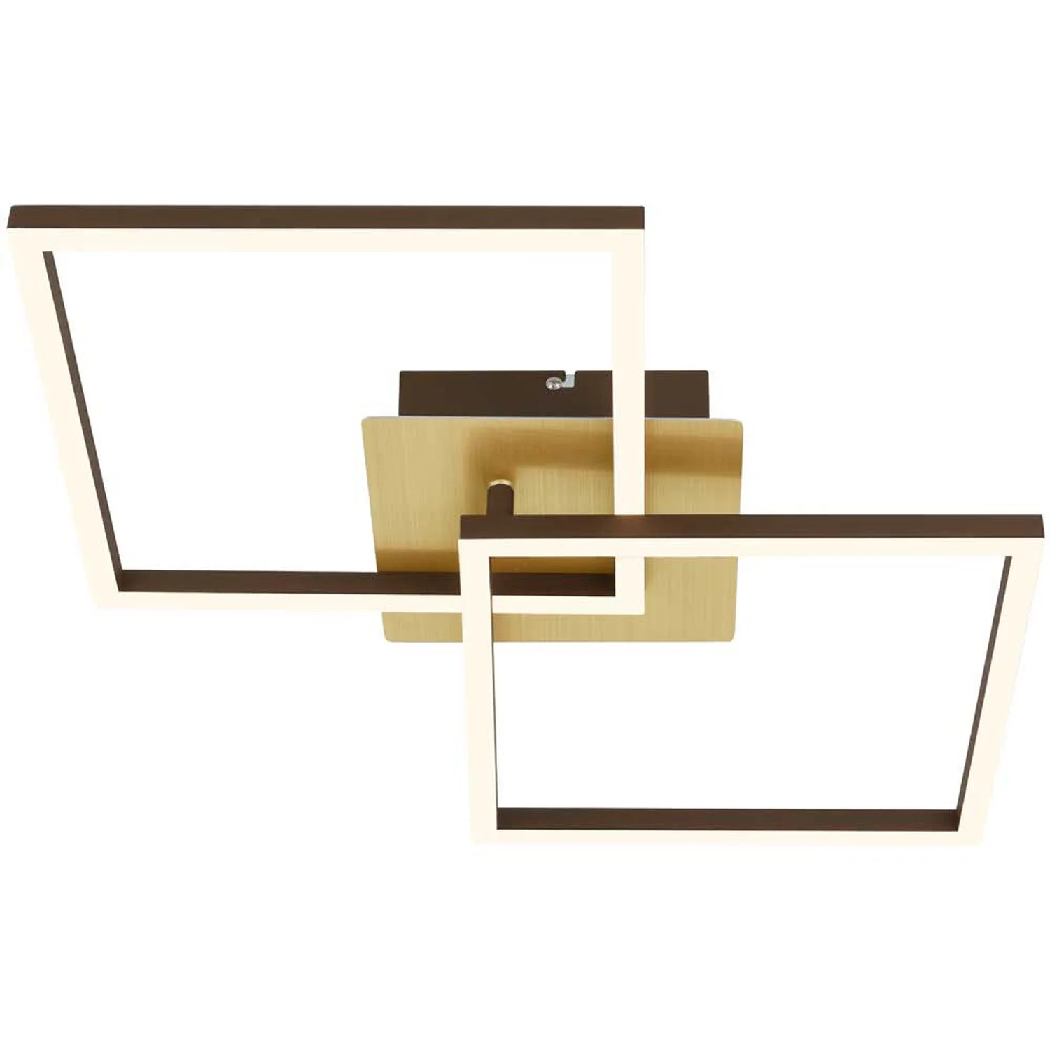 Brilo Deckenleuchte Frame Goldfarben 24 W / 1'800 Lm 1 Brilo Deckenleuchte Frame Goldfarben 24 W / 1'800 Lm