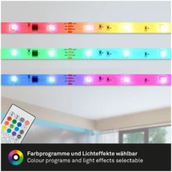 Brilo LED-Band Magic Mit Musiksensor 90 LEDs / 3 M / 12 W Inkl. Fernbedienung 10 Brilo LED-Band Magic Mit Musiksensor 90 LEDs / 3 M / 12 W Inkl. Fernbedienung -Lampen & Leuchten affär 563958 4