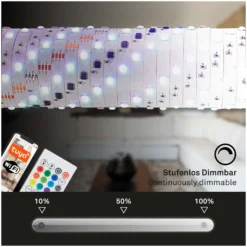 Brilo B Smart LED-Band Magic Mit Musiksensor 150 LEDs / 5 M / 18 W Inkl. Fernbed -Lampen & Leuchten affär 563959 4