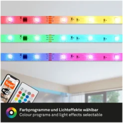 Brilo B Smart LED-Band Magic Mit Musiksensor 150 LEDs / 5 M / 18 W Inkl. Fernbed -Lampen & Leuchten affär 563959 5