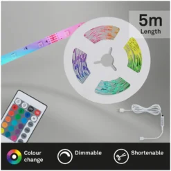 Brilo LED-Band USB 150 LEDs / 5 M / 6 W Inkl. Fernbedienung -Lampen & Leuchten affär 563960 6