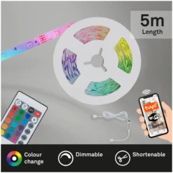 Brilo B Smart LED-Band USB 150 LEDs / 5 M / 7,5 W Inkl. Fernbedienung 13 Brilo B Smart LED-Band USB 150 LEDs / 5 M / 7,5 W Inkl. Fernbedienung -Lampen & Leuchten affär 563961 7