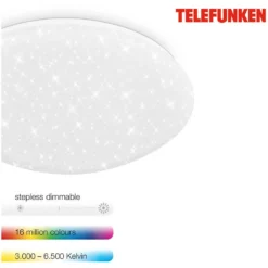 Telefunken LED-Deckenleuchte Magic Sky Weiss Ø 38 Cm / 19 W / 2'200 Lm -Lampen & Leuchten affär 563964 3
