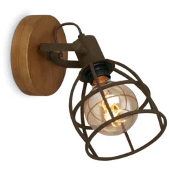 Brilo Spots Korbo 1 X E27 Braun