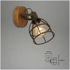 Brilo Spots Korbo 1 X E27 Braun -Lampen & Leuchten affär 563965 4