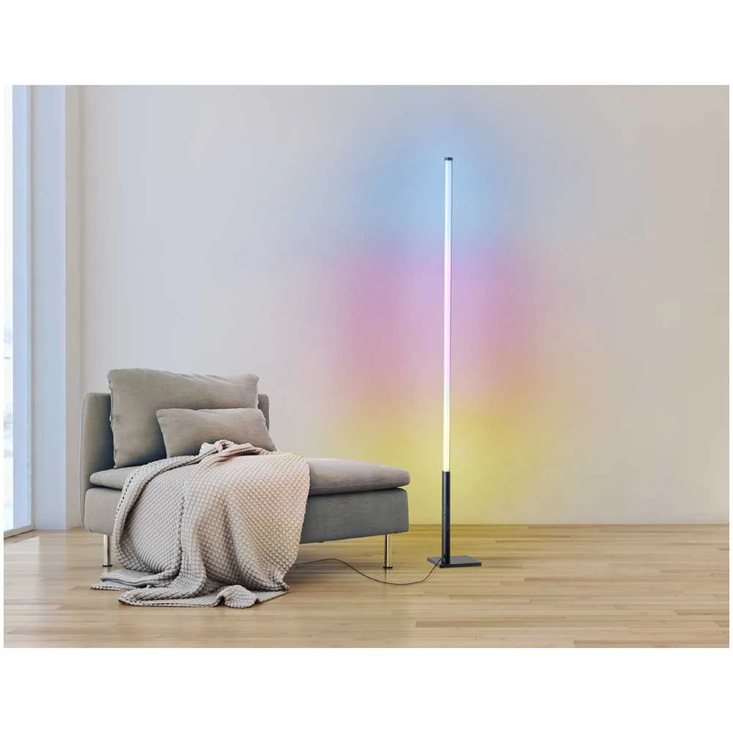 Eglo LED-Stehleuchte Picacha 1 RGB / CCT Schwarz-Weiss 13,5 W 2 Eglo LED-Stehleuchte Picacha 1 RGB / CCT Schwarz-Weiss 13,5 W – Bild 2