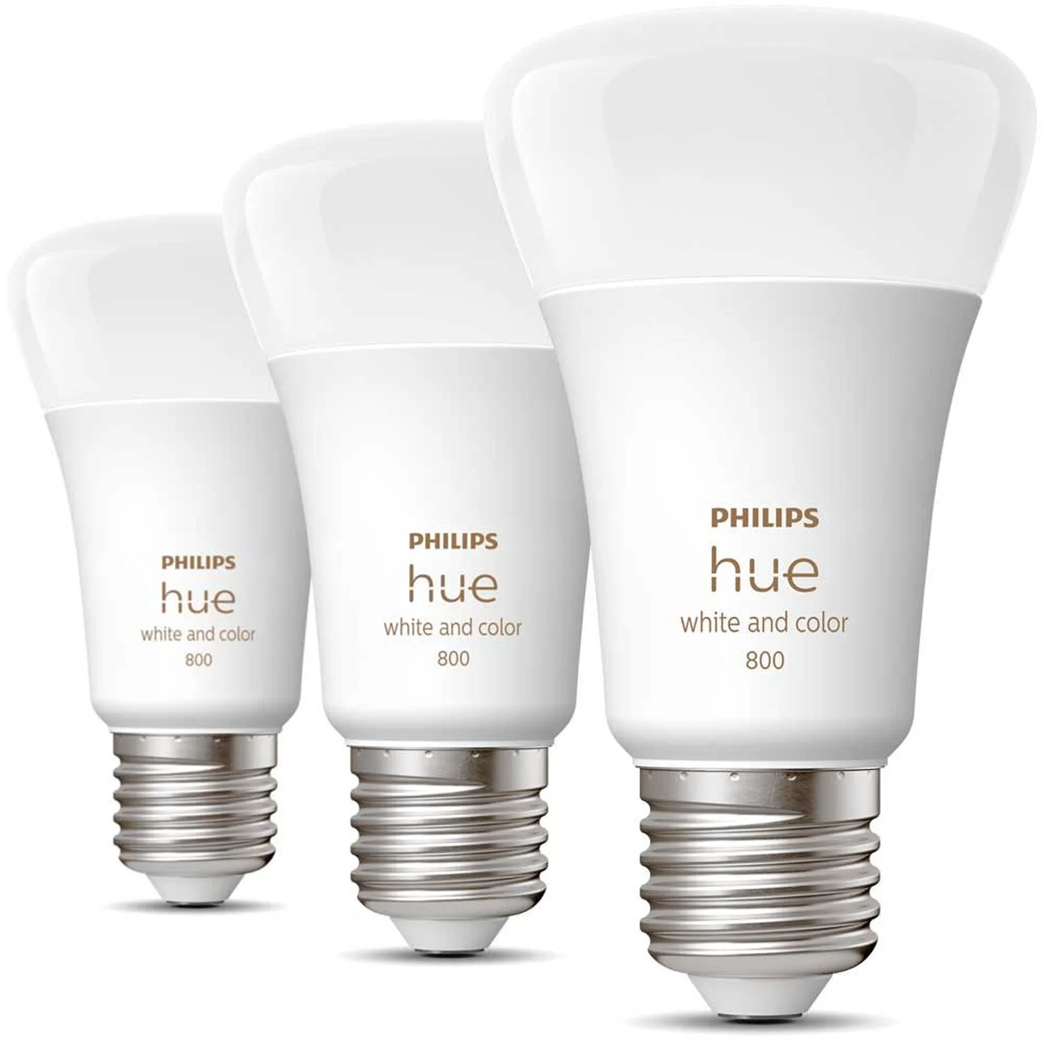 Philips Hue LED-Lampe White / Color E27 / 6,5 W / 3er-Set 1 Philips Hue LED-Lampe White / Color E27 / 6,5 W / 3er-Set