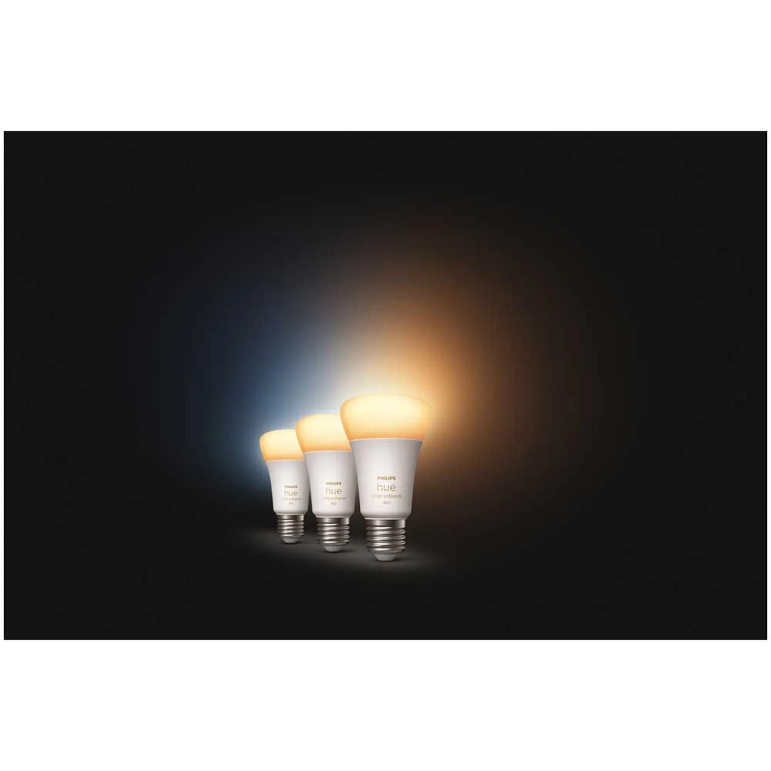 Philips Hue LED-Lampe White Ambiance E27 / 6 W / 3er-Set 4 Philips Hue LED-Lampe White Ambiance E27 / 6 W / 3er-Set – Bild 4