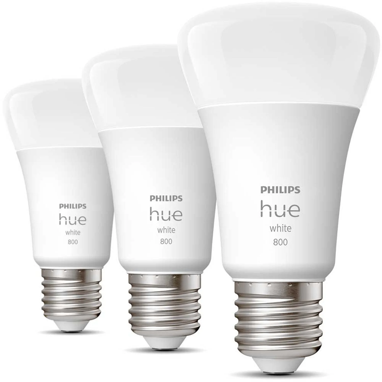 Philips Hue LED-Lampe White E27 / 9 W / 3er-Set 1 Philips Hue LED-Lampe White E27 / 9 W / 3er-Set