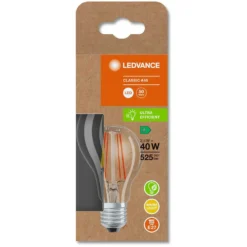 Ledvance LED-Leuchtmittel Filament Tropfenform E27 Warmweiss 4 W / 840 Lm -Lampen & Leuchten affär 564150 3
