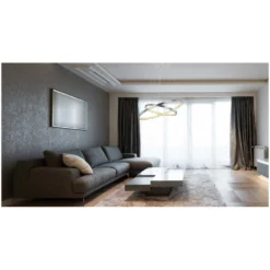 Globo LED-Hängeleuchte Ralph Nickel Matt 42 W / Ø 51 Cm / Höhe 120 Cm -Lampen & Leuchten affär 564537 4