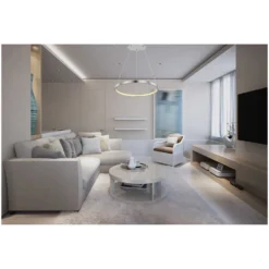 Globo LED-Hängeleuchte Ralph Nickel Matt 19 W / Ø 38,5 Cm / Höhe 120 Cm -Lampen & Leuchten affär 564538 4