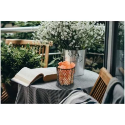 Globo Tischleuchte Salzkristall 1-flammig Matt Schwarz Ø 15,5 Cm / Höhe 17 Cm -Lampen & Leuchten affär 564573 3