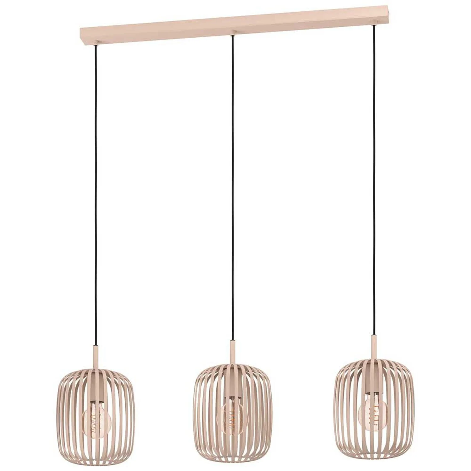 Eglo Pendelleuchte Romazzina E27 Stahl Sandfarben 3 X 40 W 1 Eglo Pendelleuchte Romazzina E27 Stahl Sandfarben 3 X 40 W