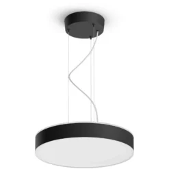 Philips Hue LED-Pendelleuchte Enrave White Ambiance Schwarz 3'300 Lm / Ø 43 Mm