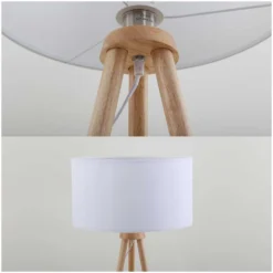 Brilo Stehleuchte Floor Weiss Höhe 1,48 M / 1 X E27 / Max. 60 W -Lampen & Leuchten affär 565463 5